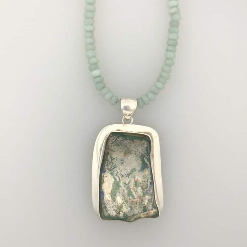 Roman Glass Necklace - Deep Curve