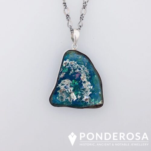 Roman Glass Pendant - Large Triangle