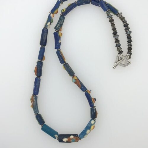 Broken Bracelet Beads - Bright Blue