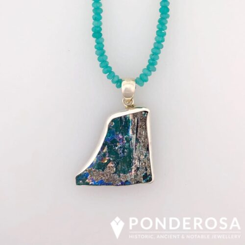 Roman Glass Necklace - Dark Patina