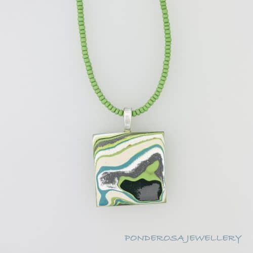 Fordite Pendant - Shelby Two