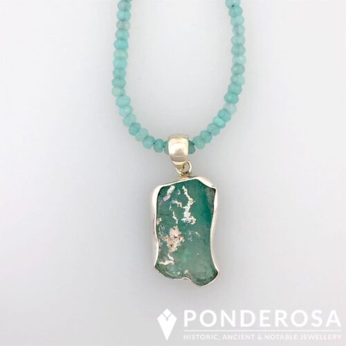 Roman Glass Necklace - Rectangle