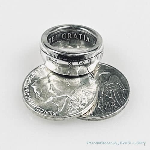 Coin Ring - Canada Silver Dollar (1964)