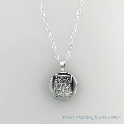Silver Coin Necklace - Punch 2
