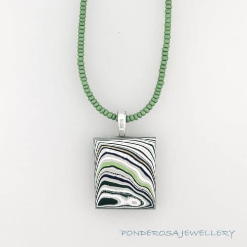 Fordite Pendant - Mustang