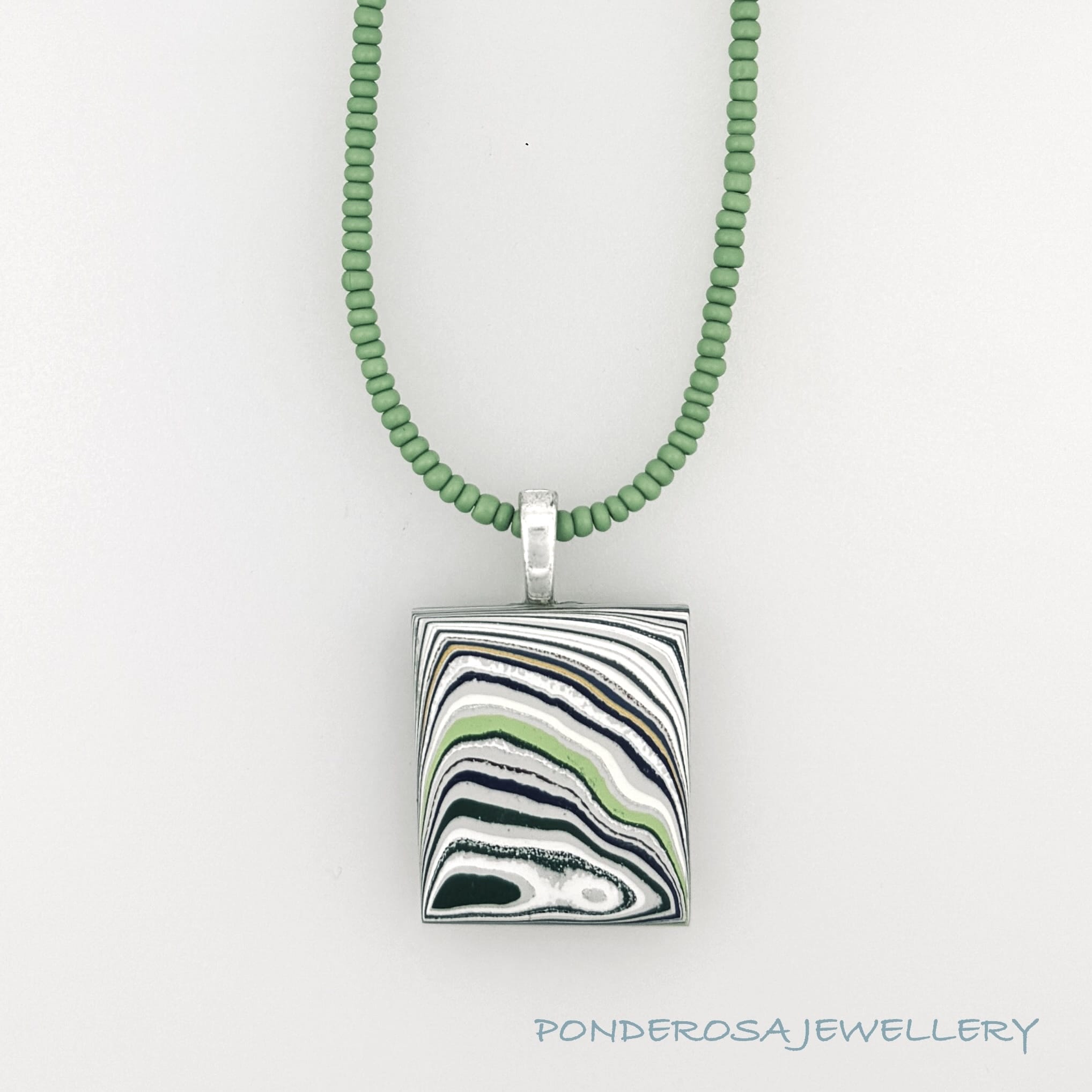 Fordite Pendant - Mustang