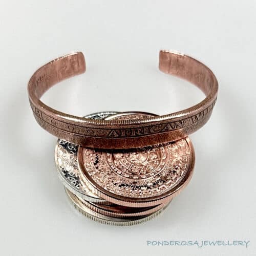 Copper Coin - Cuff Bracelet