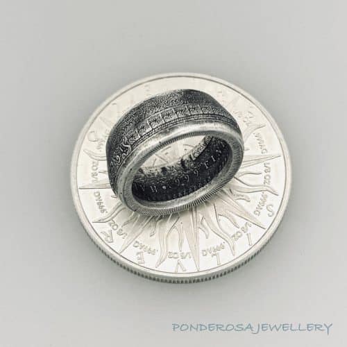 Silver Ring - Aztec Calendar (Mexico)