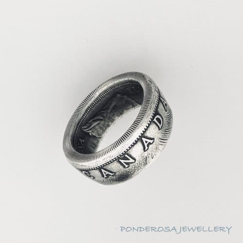 Coin Ring - Canada Silver Dollar (1966)