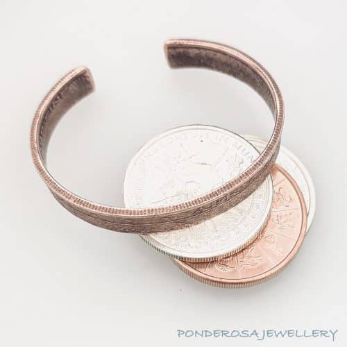 Copper Coin - Cuff Bracelet (Elephant)