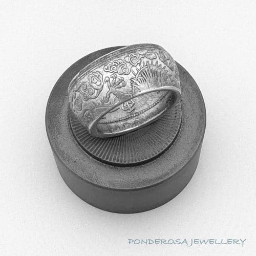Silver Coin Ring - China (1906)