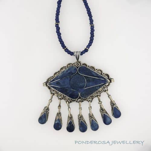 Lapis Dancing Necklace