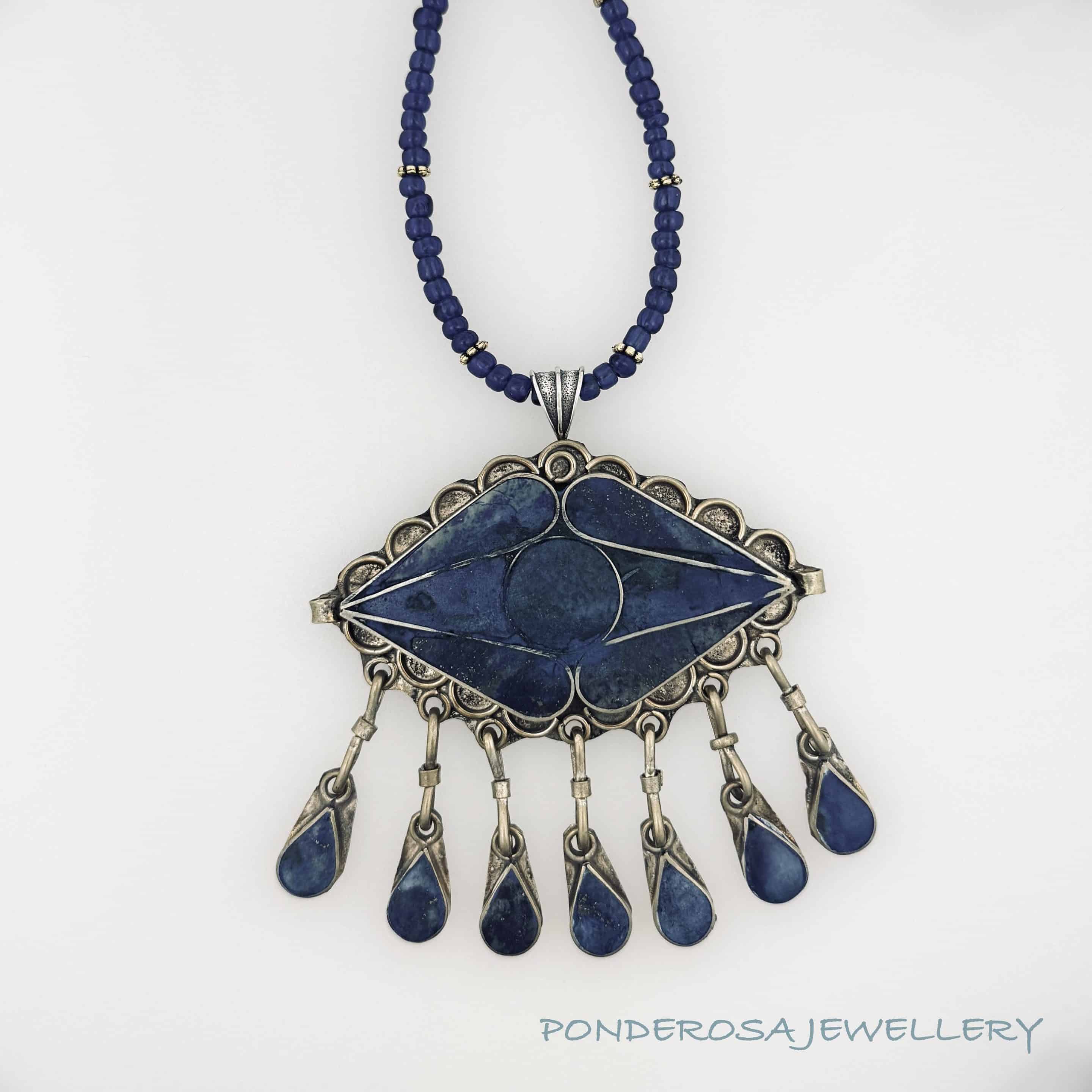 Lapis Dancing Necklace