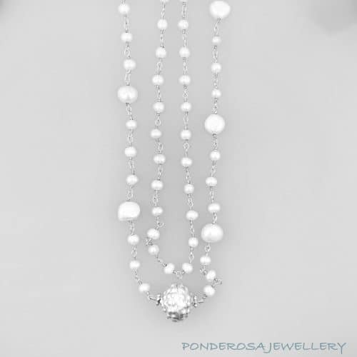 Freshwater Pearls - Silver Bead