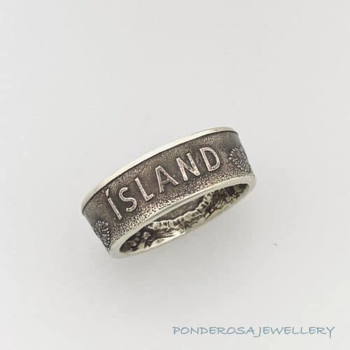 Coin Ring - Iceland (2 Kronur - 1966)