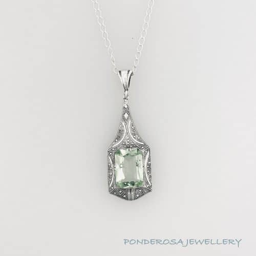 Green Amethyst Necklace
