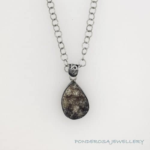 Brown Druzy Stone Necklace