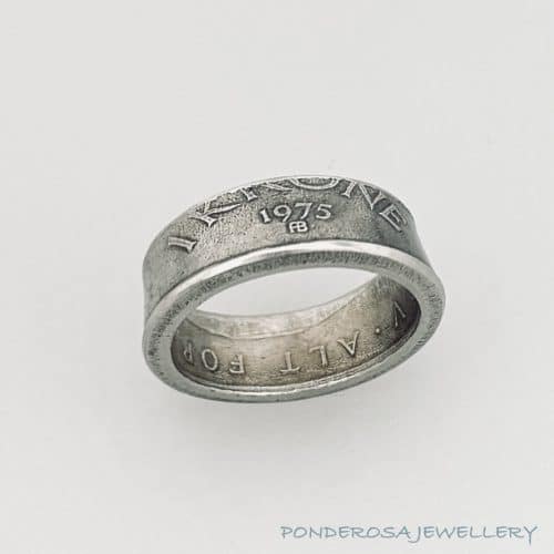 Coin Ring - Norway (1 Kroner - 1975)