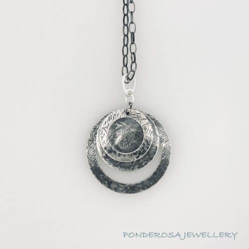 Sterling Silver Circle Necklace